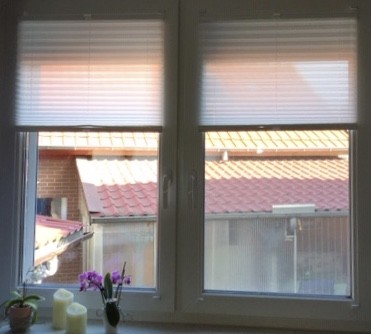 Plissee Miss Madagaskar Weiß