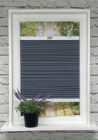 Wabenplissee Soft Blau-Grau Wabenplissee Soft Blau-Grau