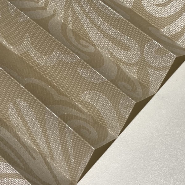 Plissee Oriental Metallic Beige
