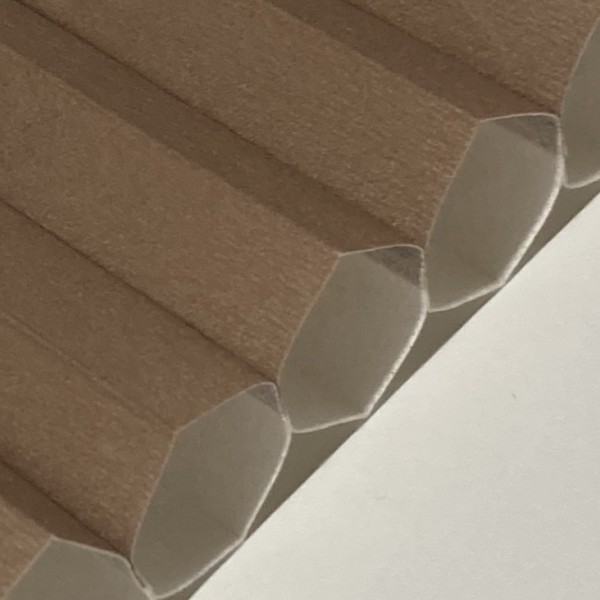 Wabenplissee Soft Braun