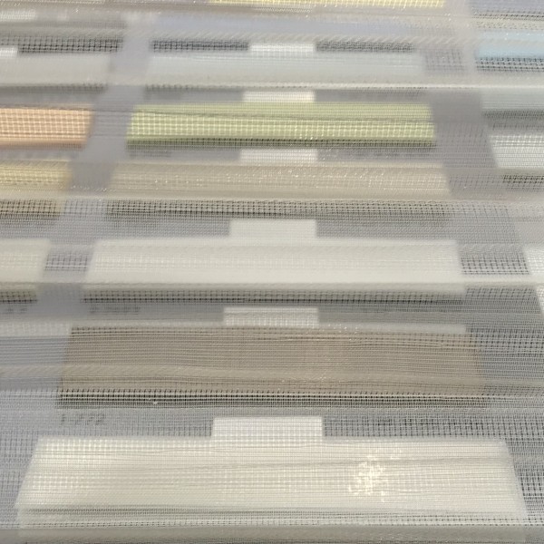 Plissee Boston Transparent Creme-Weiß