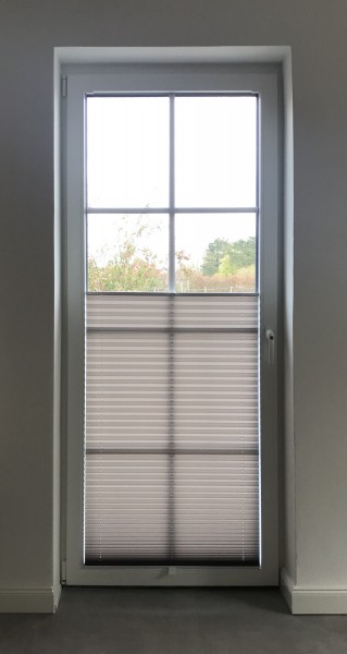 Plissee Kyoto Perl Stahl-Grau