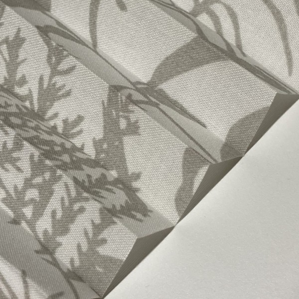 Plissee Tivoli Grau-Weiß