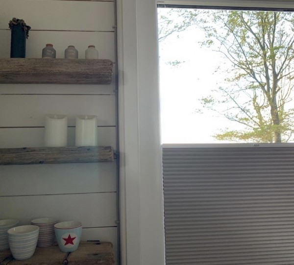 Wabenplissee 100% verdunkelnd Soft Sand