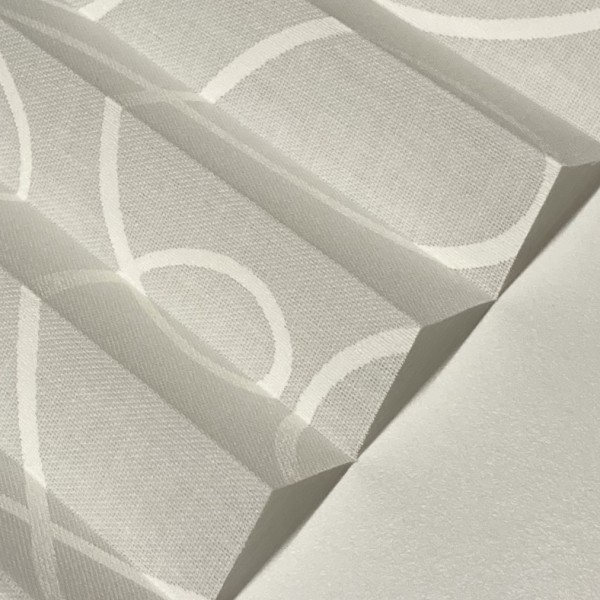 Plissee Flamenco Print Weiß