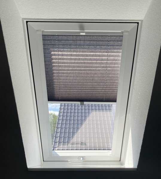 Plissee Crush Perl Anthrazit