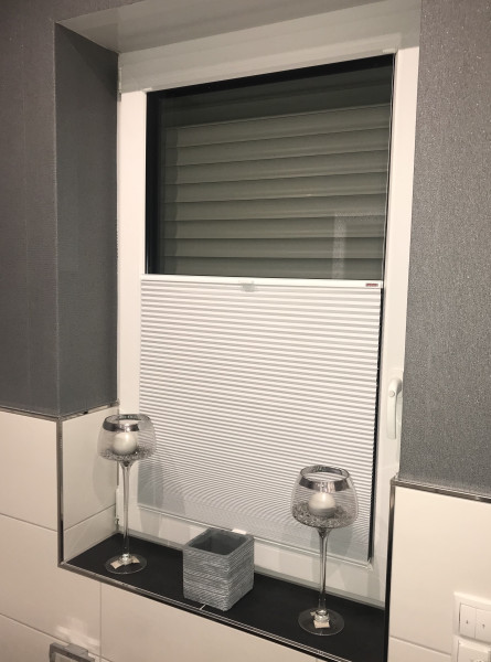 Wabenplissee Soft Weiß