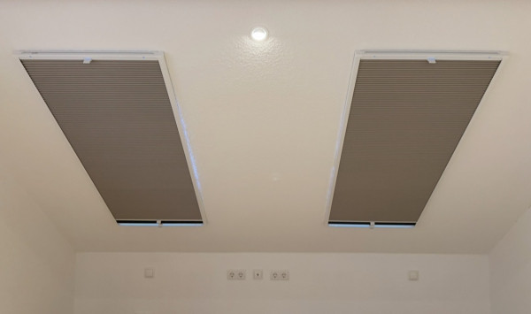 Dachfenster Plissee Blackout Anthrazit