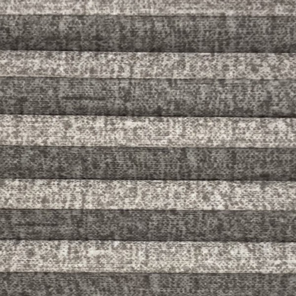 Wabenplissee Lambada Blackout Grau-Weiß