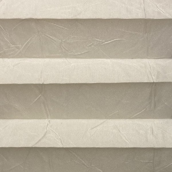 Plissee Crush Perl Creme-Weiß