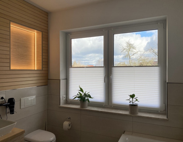 Plissee Kyoto Perl Weiß