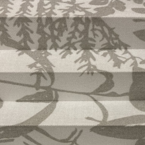 Plissee Tivoli Grau-Weiß