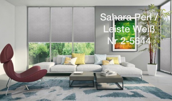 Plissee Sahara Perl Anthrazit