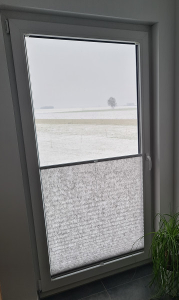 Plissee Dance Silber-Grau