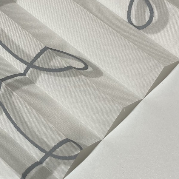 Plissee Infinity Weiß-Grau