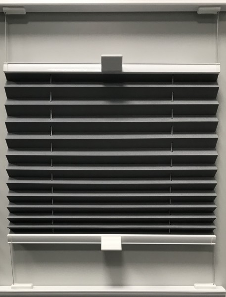 Plissee Sunset Blackout Grau