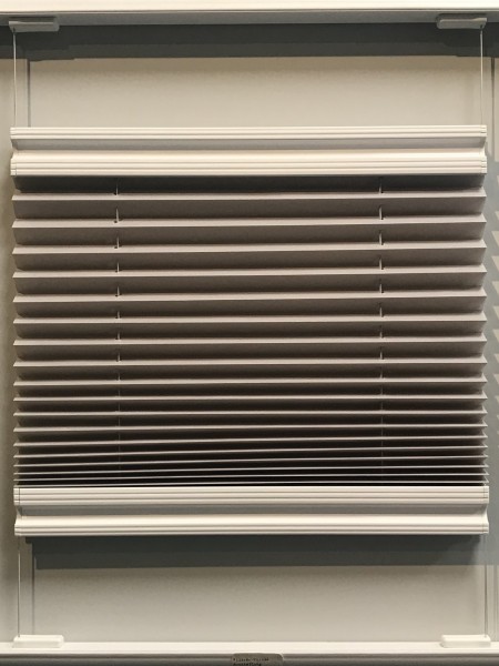 15mm Slim Plissee Kyoto Perl Silber-Grau