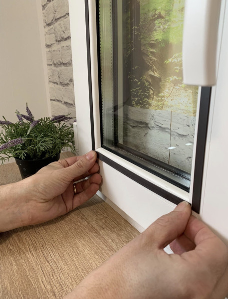 Verdunkelnd mit Magnetrahmen Sand