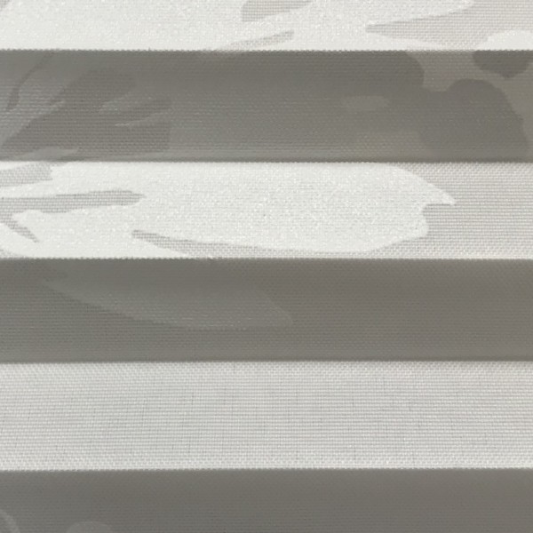 Plissee Flowers Print Weiß-Weiß