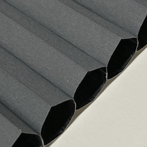 Wabenplissee 100% verdunkelnd Soft Dunkelgrau