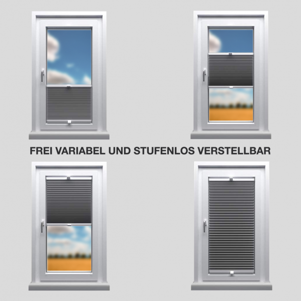 Dachfenster Plissee Blackout Anthrazit