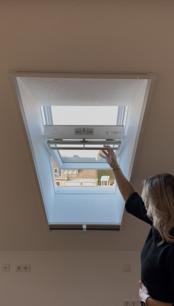 Dachfenster Plissee Blackout Anthrazit