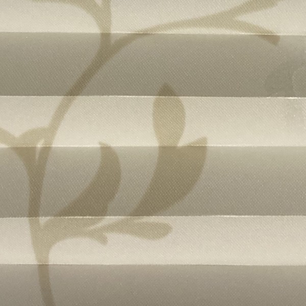 Plissee Flowers Metallic Sand