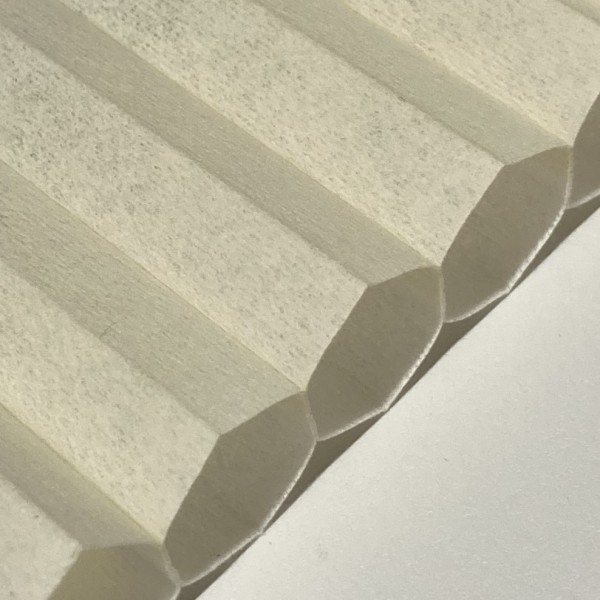 Wabenplissee Soft Strandgold