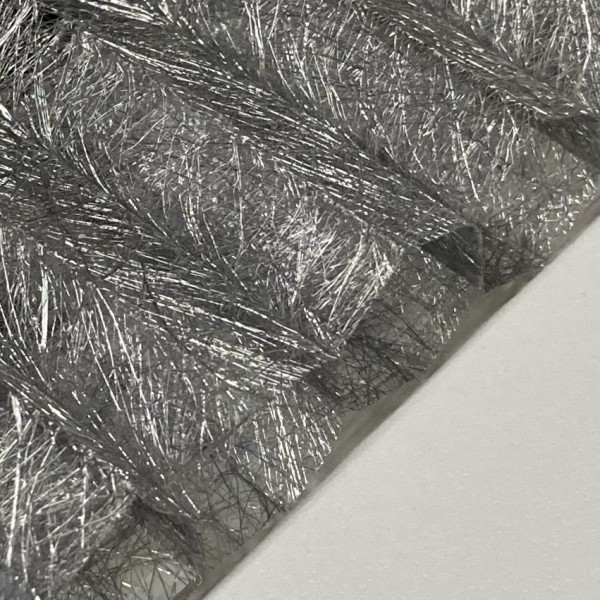 Wabenplissee Rueda Transparent Silber