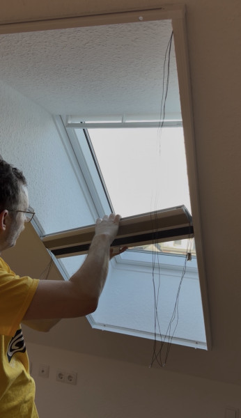 Dachfenster Plissee Blackout Anthrazit