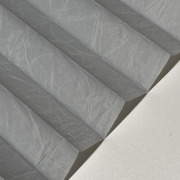 Plissee Crush Perl Silber-Grau