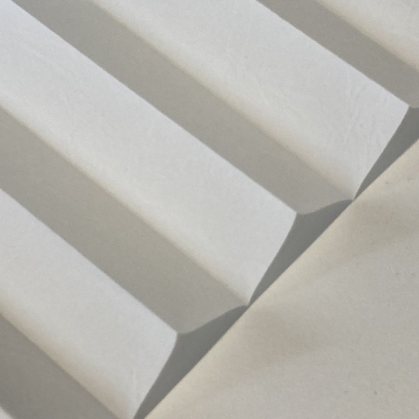 Plissee Crush-Light Alt-Weiß