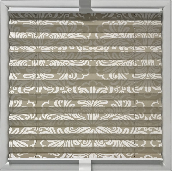 Plissee Oriental Metallic Beige