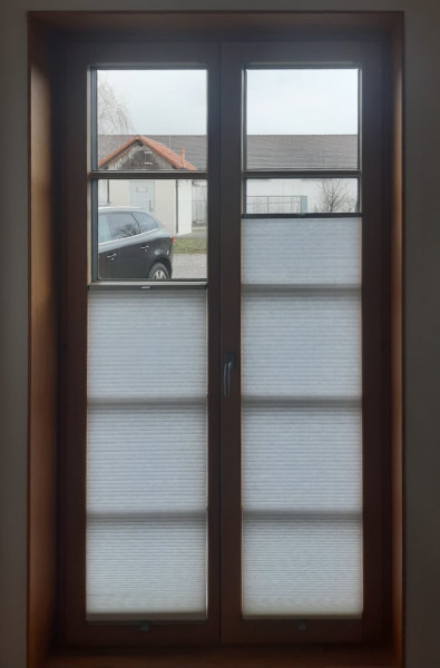 Wabenplissee Soft Weiß