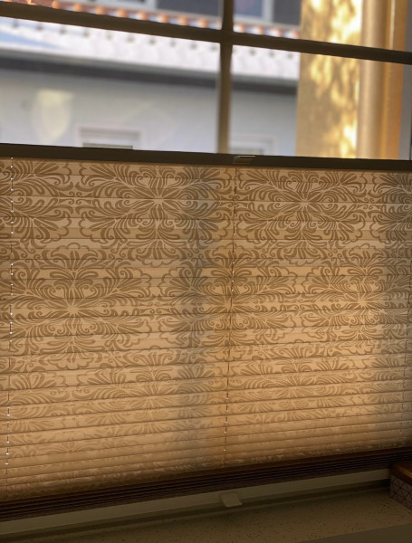 Plissee Oriental Metallic Beige