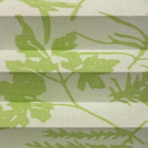 Plissee Tivoli Grün-Weiß