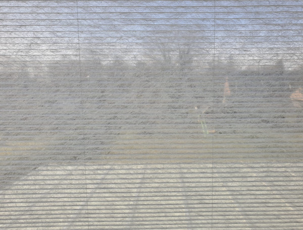 Wabenplissee Rueda Transparent Weiß