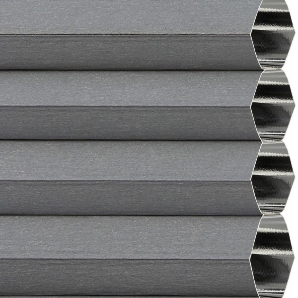 15mm Slim Plissee Soft Blackout Dunkelgrau