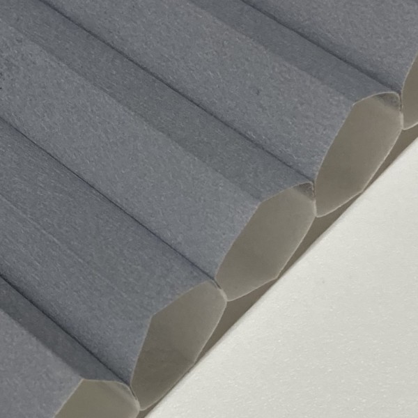 Wabenplissee Soft Blau-Grau