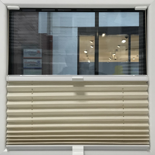 Plissee Madagaskar Perl Dunkel-Beige