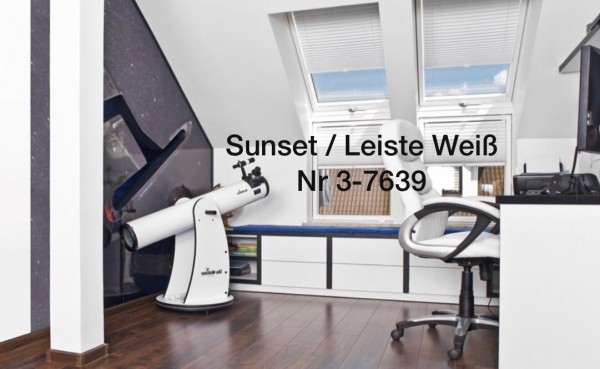 Plissee Sunset Blackout Weiß