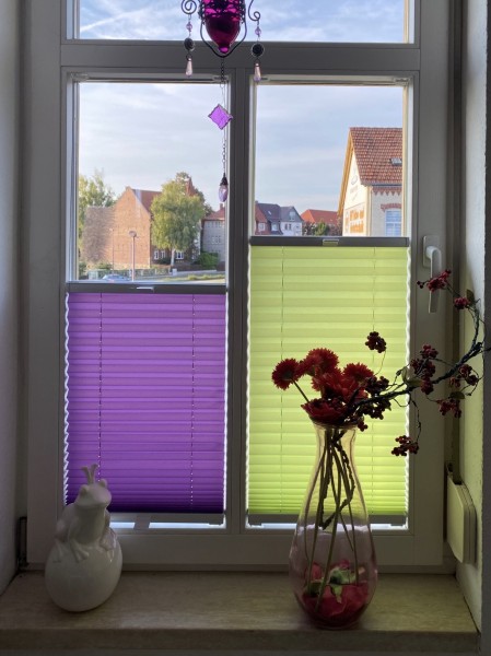 Plissee Kyoto Perl Blaubeere