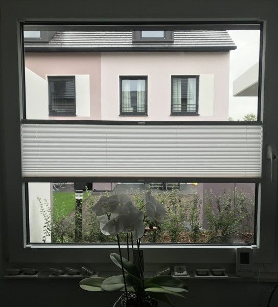 Plissee Kyoto Perl Weiß