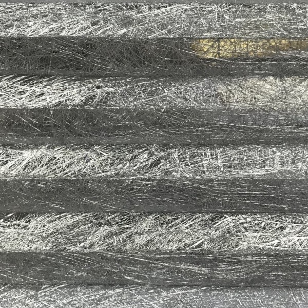 Wabenplissee Rueda Transparent Silber