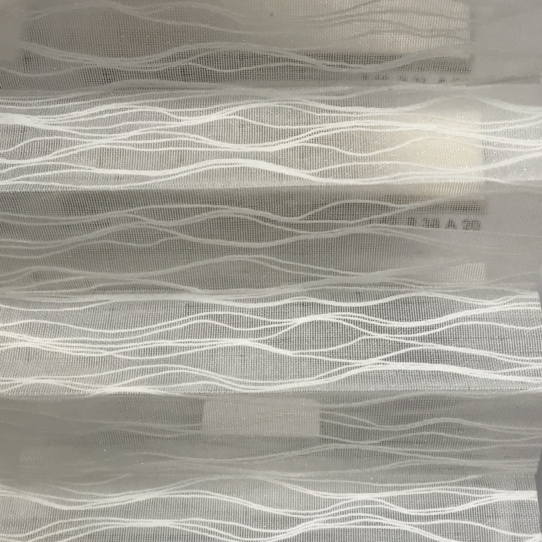transparentes Plissee in Weiß