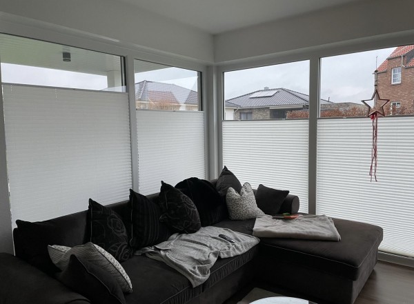 Plissee Crush Perl Alt-Weiß