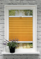 Plissee Kyoto Perl Dunkelgelb Plissee Kyoto Perl Dunkelgelb