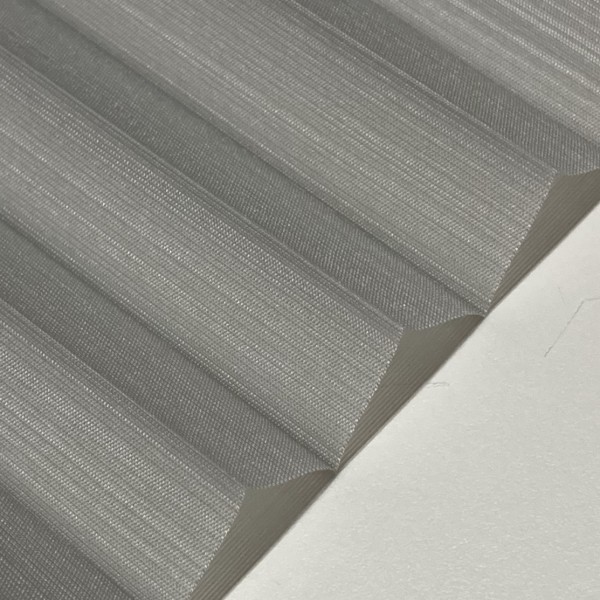 Plissee Miss Madagaskar Silber-Grau