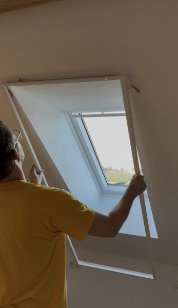 Dachfenster Plissee Blackout Anthrazit