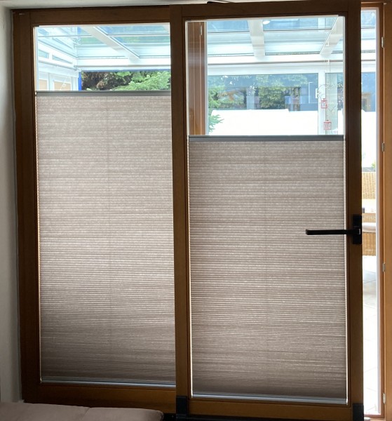 Wabenplissee Soft Braun